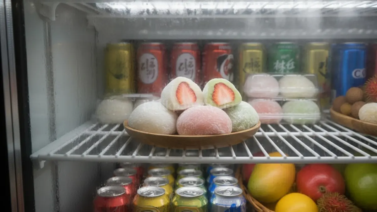 Simpan Mochi Daifuku dalam chiller satu jam supaya teksturnya makin segar dan lembut, Ces! (BTV/AI) 
