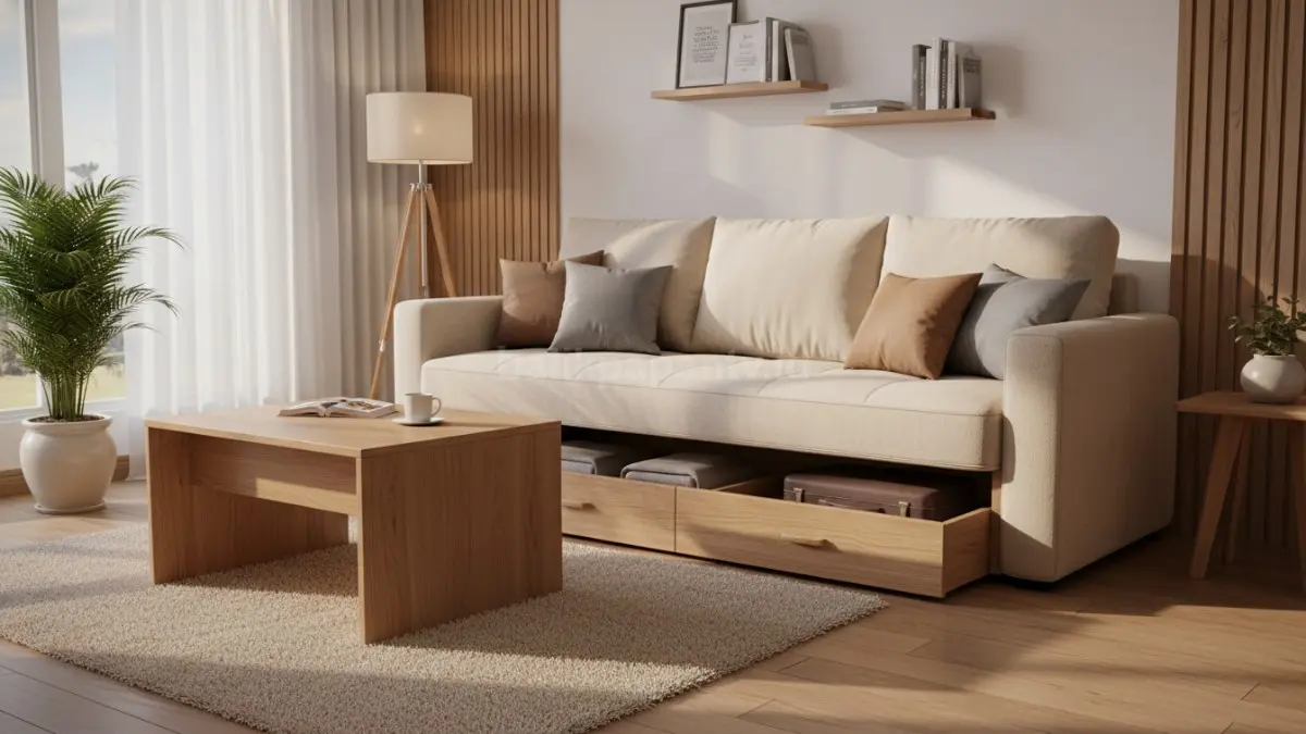 Tempat Tidur dengan Laci Hidden Storage (BTV/Ai)
