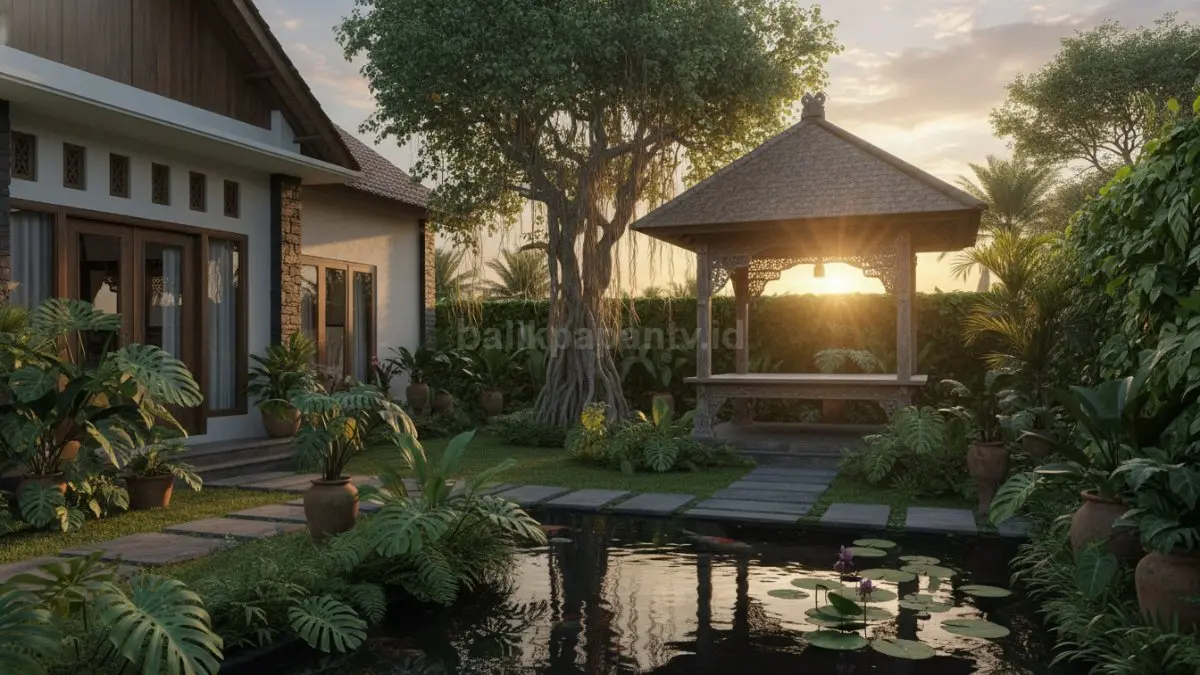 Hubungan visual dengan tanaman membantu ruang terasa tenang, segar, dan nyaman untuk relaksasi harian. (BTV/AI)