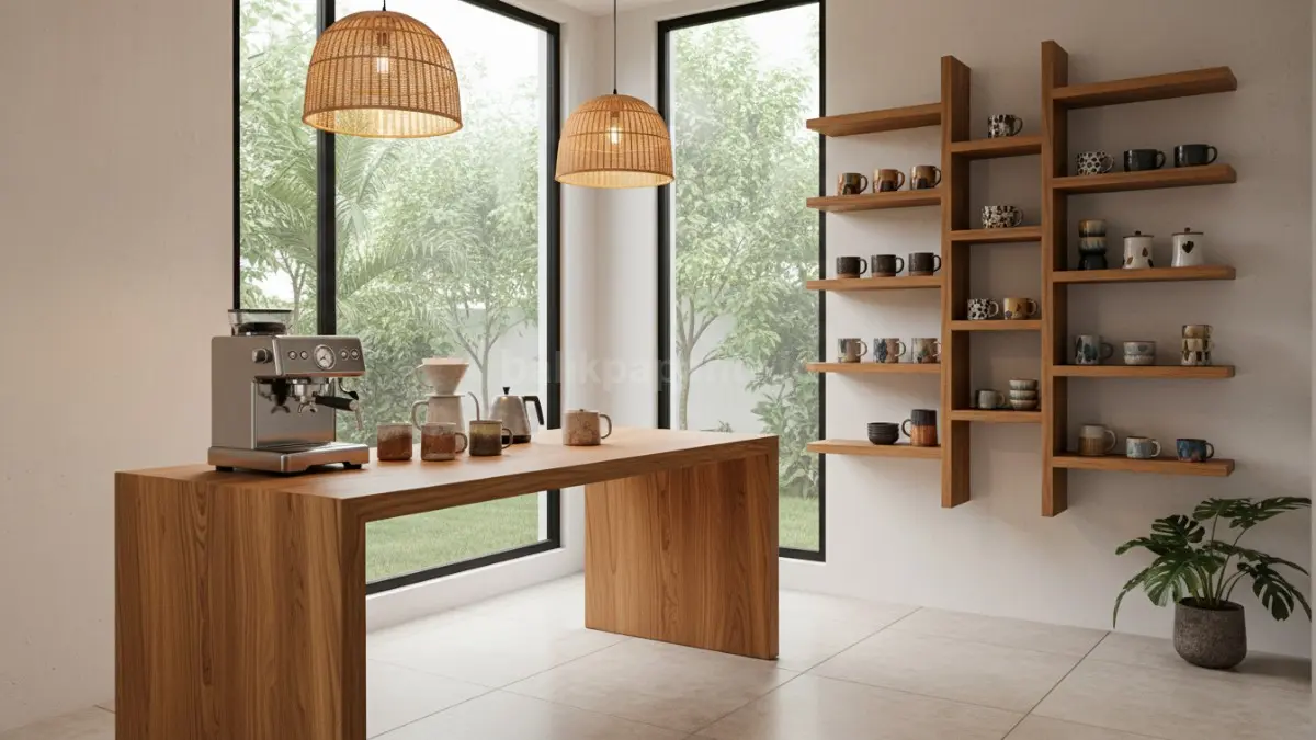 Meja Kayu Natural (BTV/Ai)