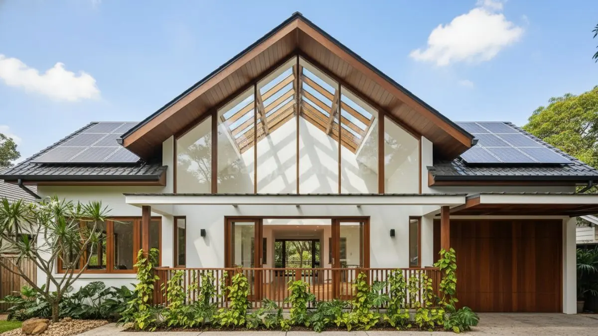 Renovasi rumah skylight Charlottesville manfaatkan cahaya alami untuk menciptakan hunian hemat energi dan nyaman. (BTV/AI)