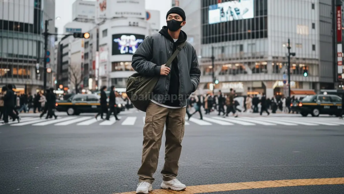 Tren fashion Tokyo Spring 2026 menghadirkan gaya harian modern yang nyaman, ekspresif, dan semakin adaptif. (BTV/AI)
