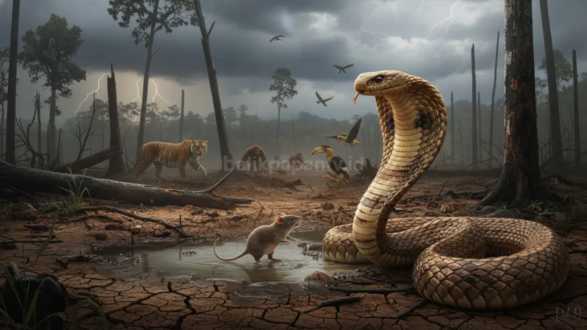 Perubahan iklim meningkatkan suhu dan mengganggu habitat, sehingga risiko gigitan ular dan konflik satwa liar ikut naik secara global. (BTV/AI)