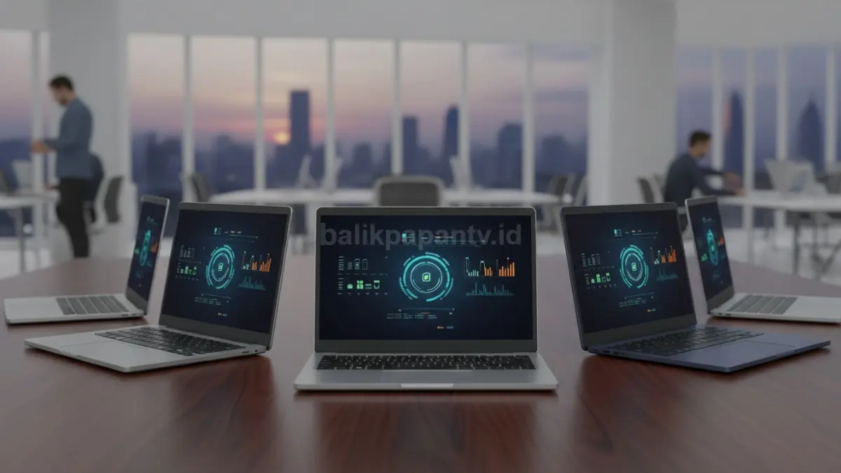 Perbandingan lima laptop 6 jutaan 2026 dengan performa kencang dan baterai tahan lama untuk kerja harian. (BTV/Ai)