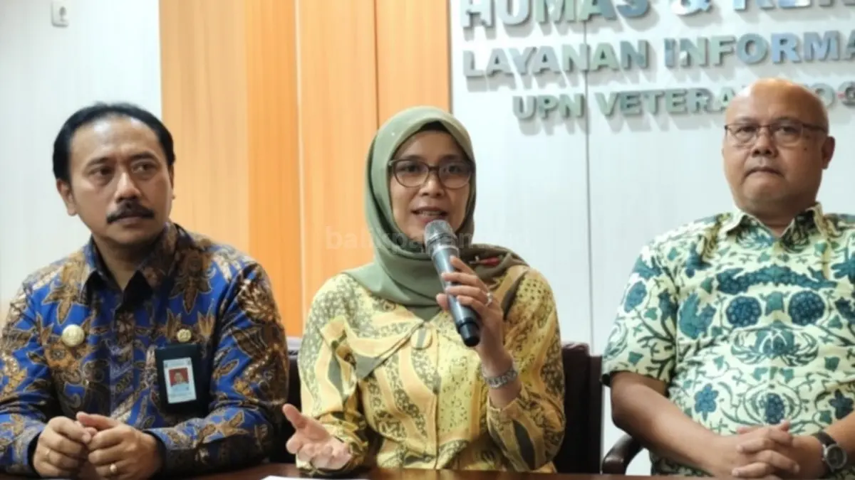 Suasana konferensi pers UPN Veteran Yogyakarta terkait dugaan kekerasan seksual dan perlindungan mahasiswa(Instagram.com/@indotoday)