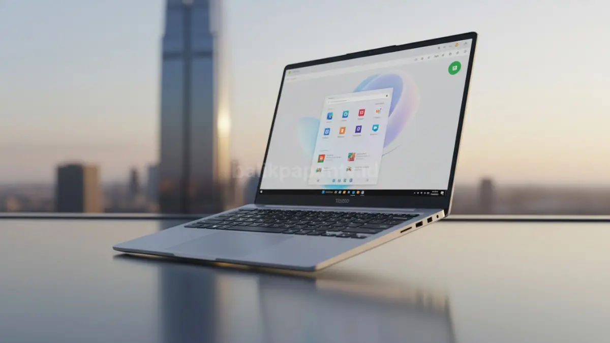 Tecno Megabook K15s hadir dengan layar besar dan baterai awet untuk mobilitas harian (BTV/Ai)