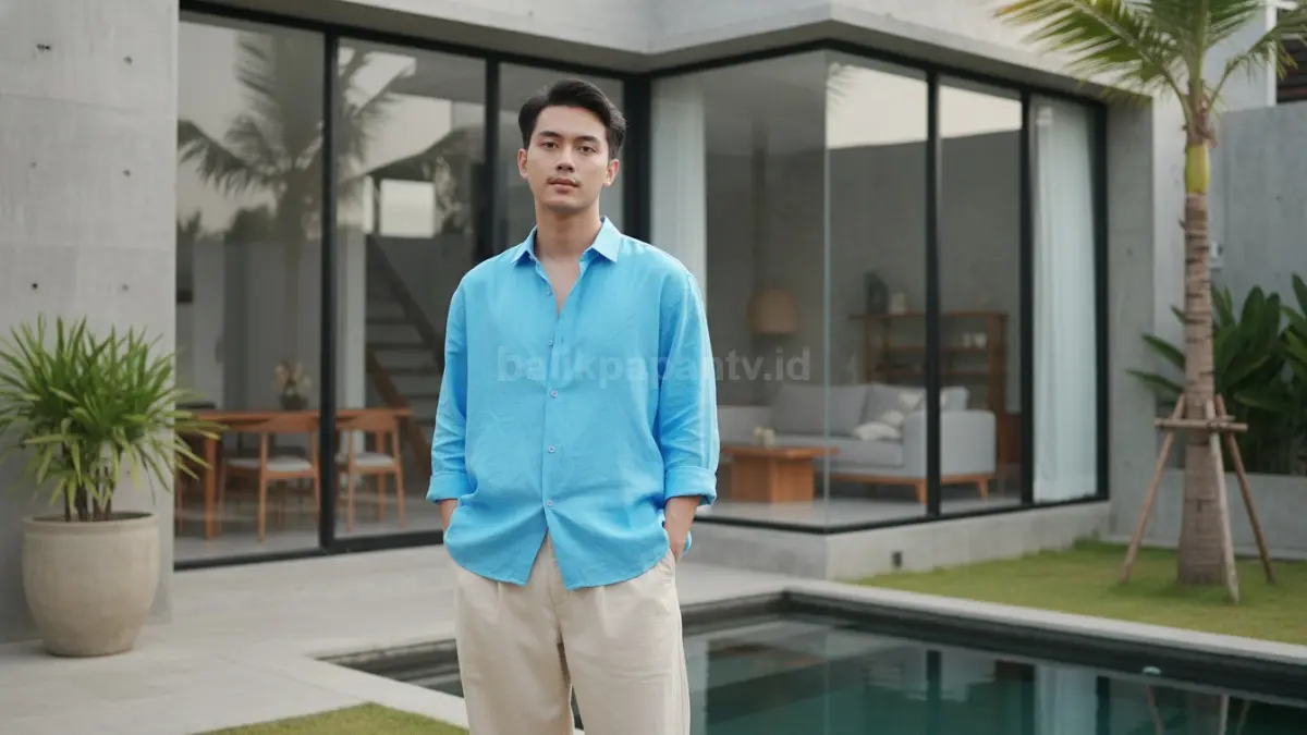 Inspirasi fashion fresh outfit memakai kemeja oversize dan celana loose fit yang nyaman dipakai
