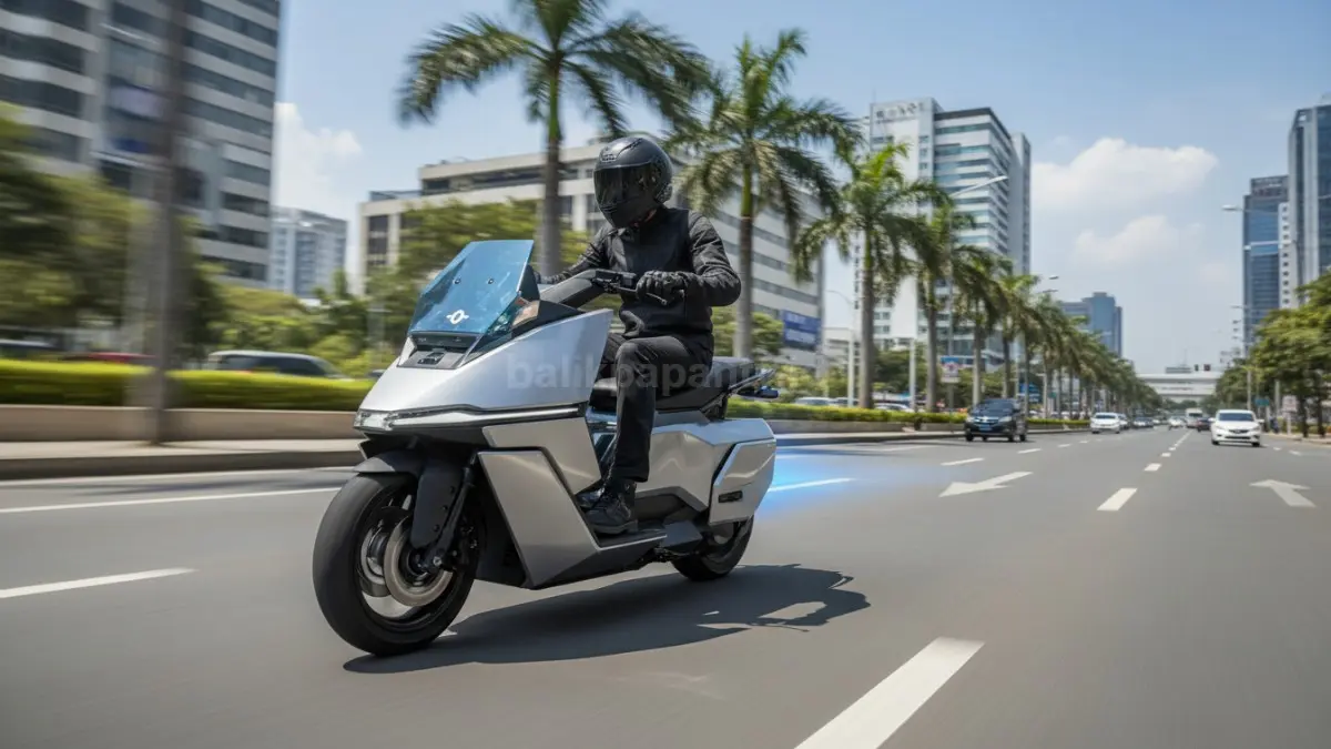 Mode Sport OMO Way X memberikan sensasi tarikan instan yang responsif di jalan perkotaan (BTV/Ai)