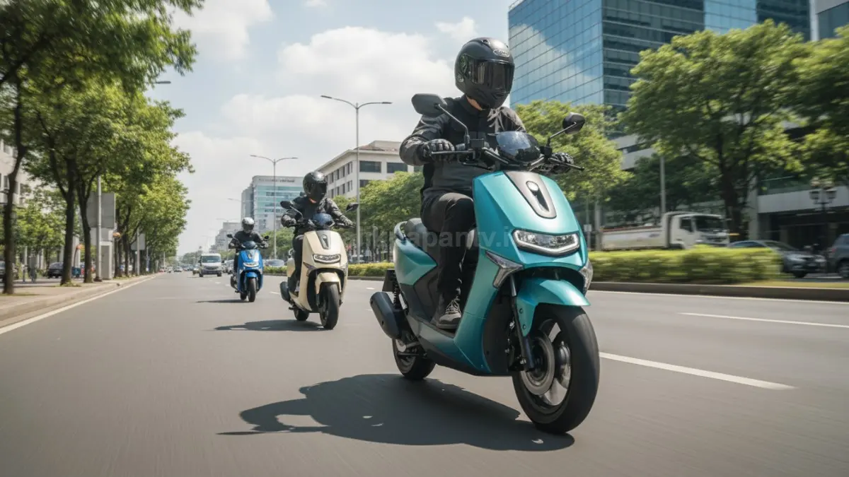 OMO Way X saat diuji di jalan urban dengan akselerasi agresif dan fitur keselamatan modern (BTV/Ai)