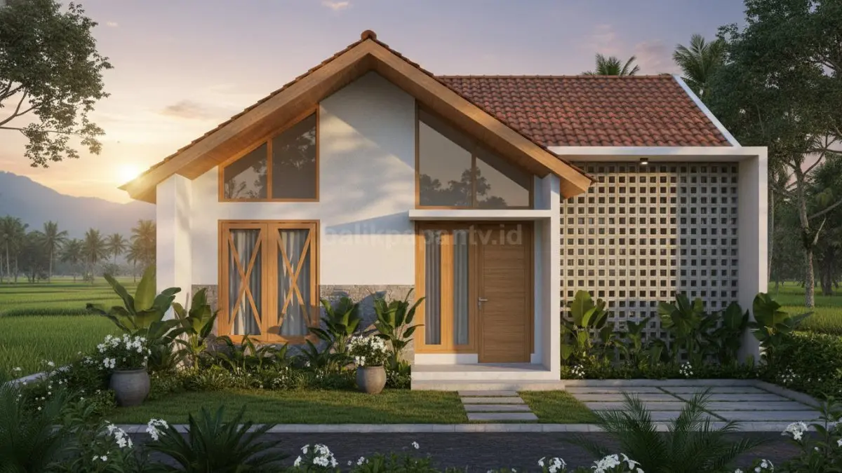 Rumah dengan ventilasi roster 