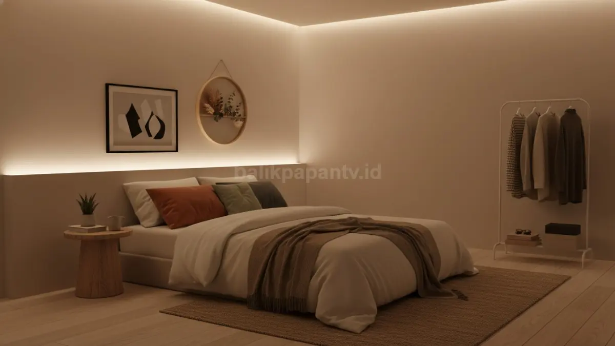 Wall decor tipis dengan frame hitam atau kayu (BTV/Ai)