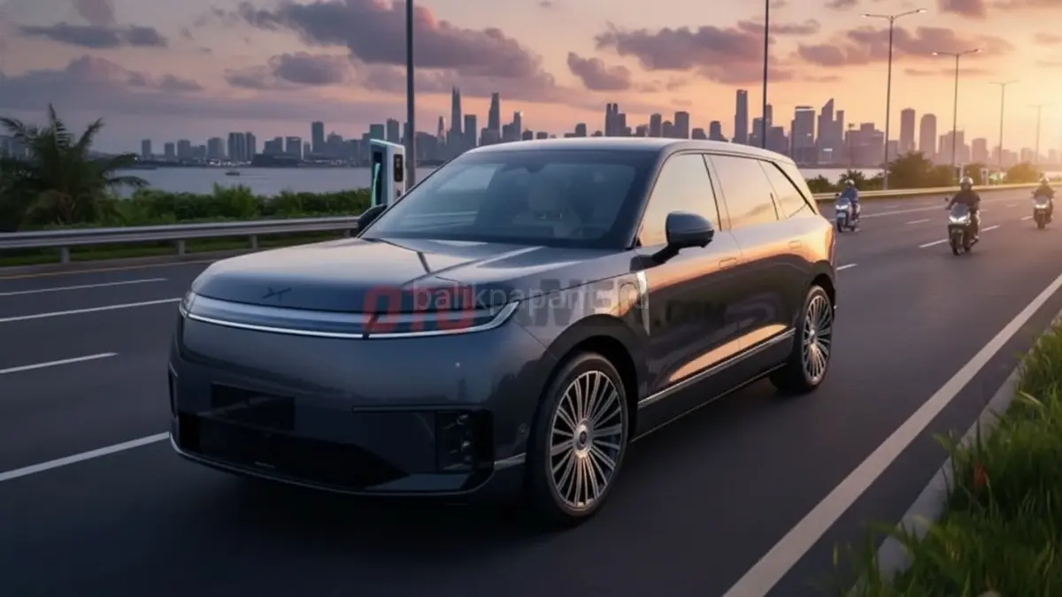 XPeng meluncurkan SUV premium GX berbasis AI untuk memperkuat persaingan mobil listrik global tahun 2026.(BTV/AI) 
