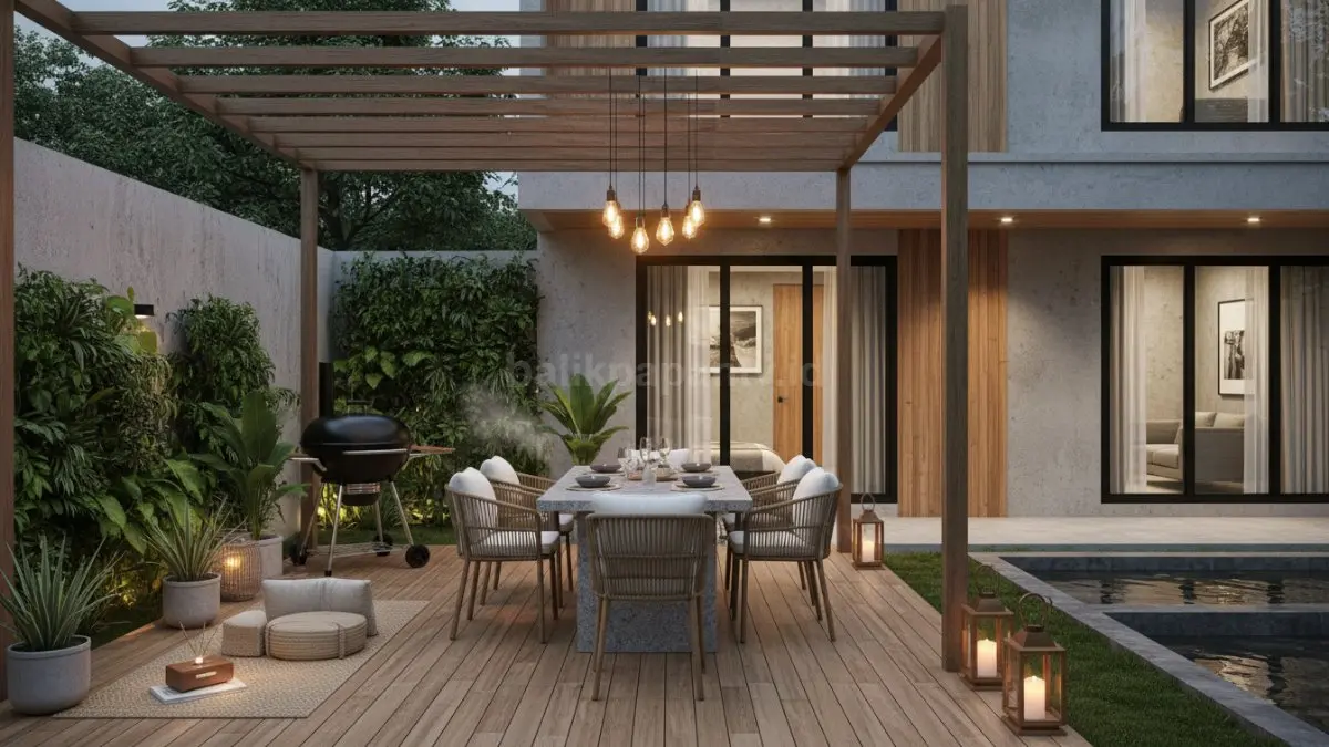 Area barbeque minimalis keluarga. (BTV/Ai)