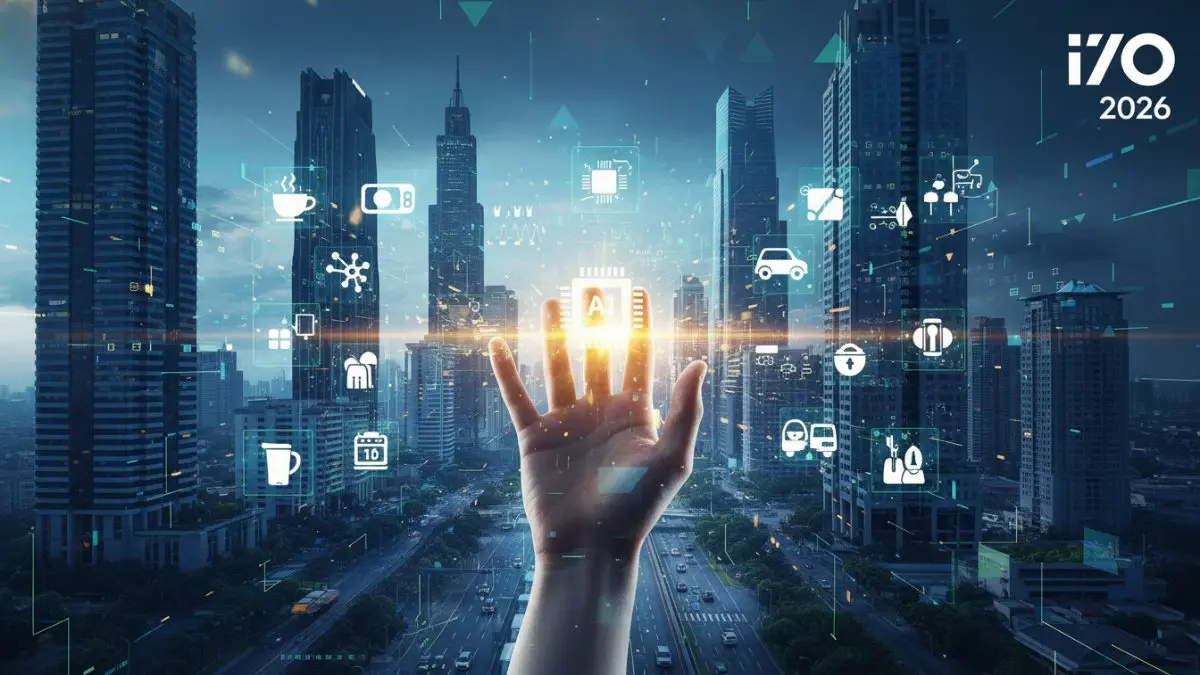 Google I/O 2026 menampilkan AI terintegrasi dalam aktivitas harian, membantu kerja, komunikasi, dan produktivitas pengguna. (BTV/AI)