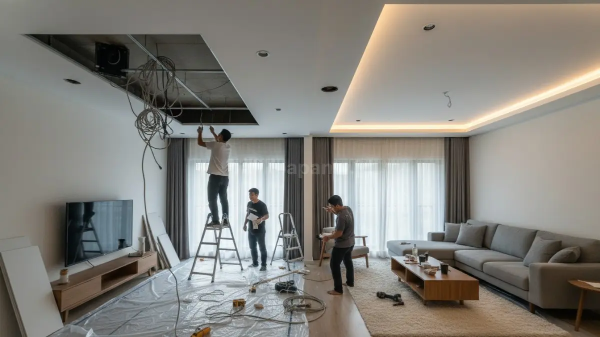 Jalur kabel lampu tidak direncanakan sejak awal (BTV/Ai)
