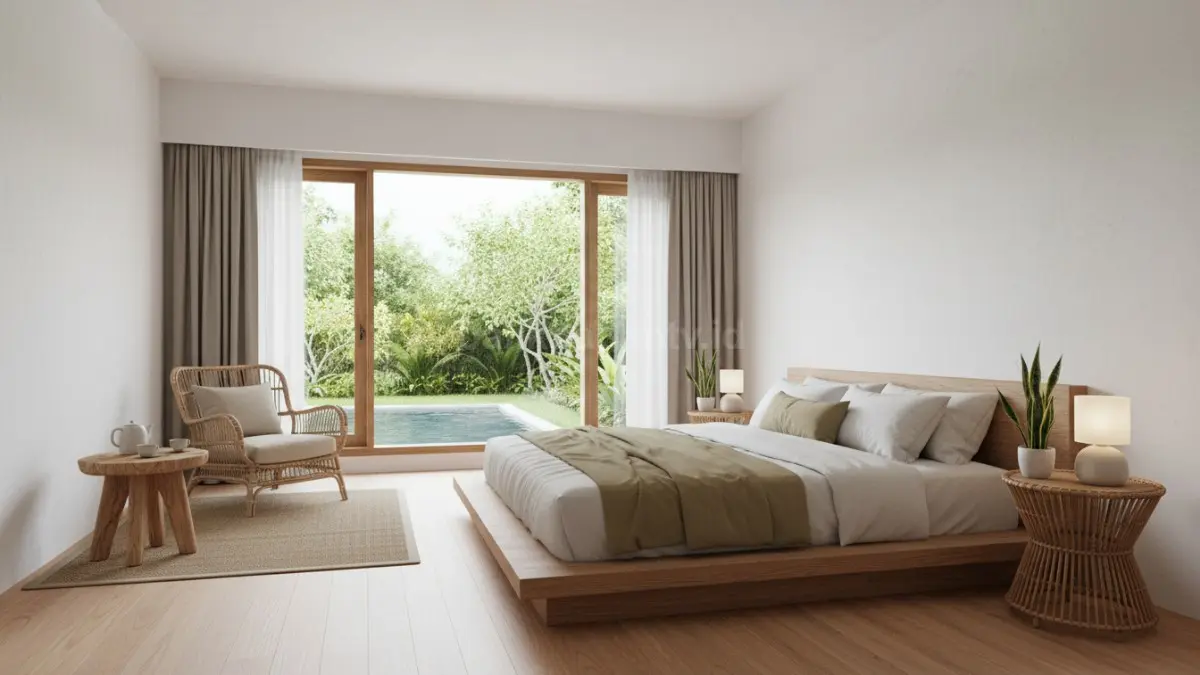 Kamar tidur minim distraksi visual. (BTV/Ai)