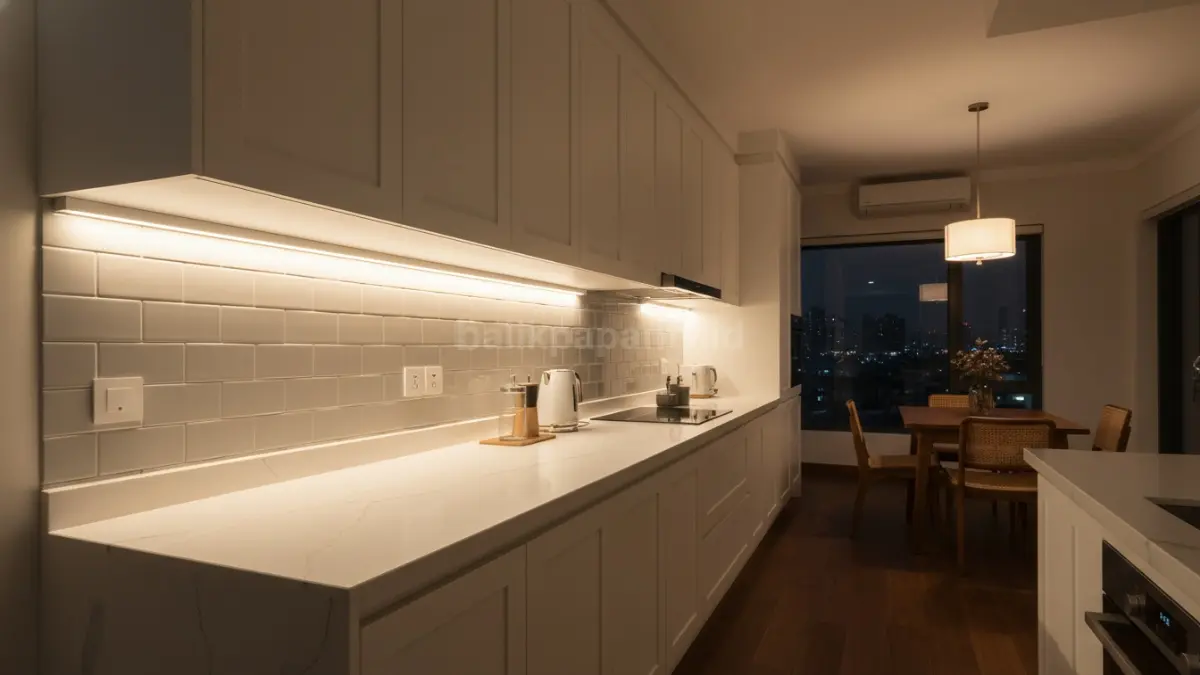 LED strip bawah kabinet dapur (BTV/Ai)