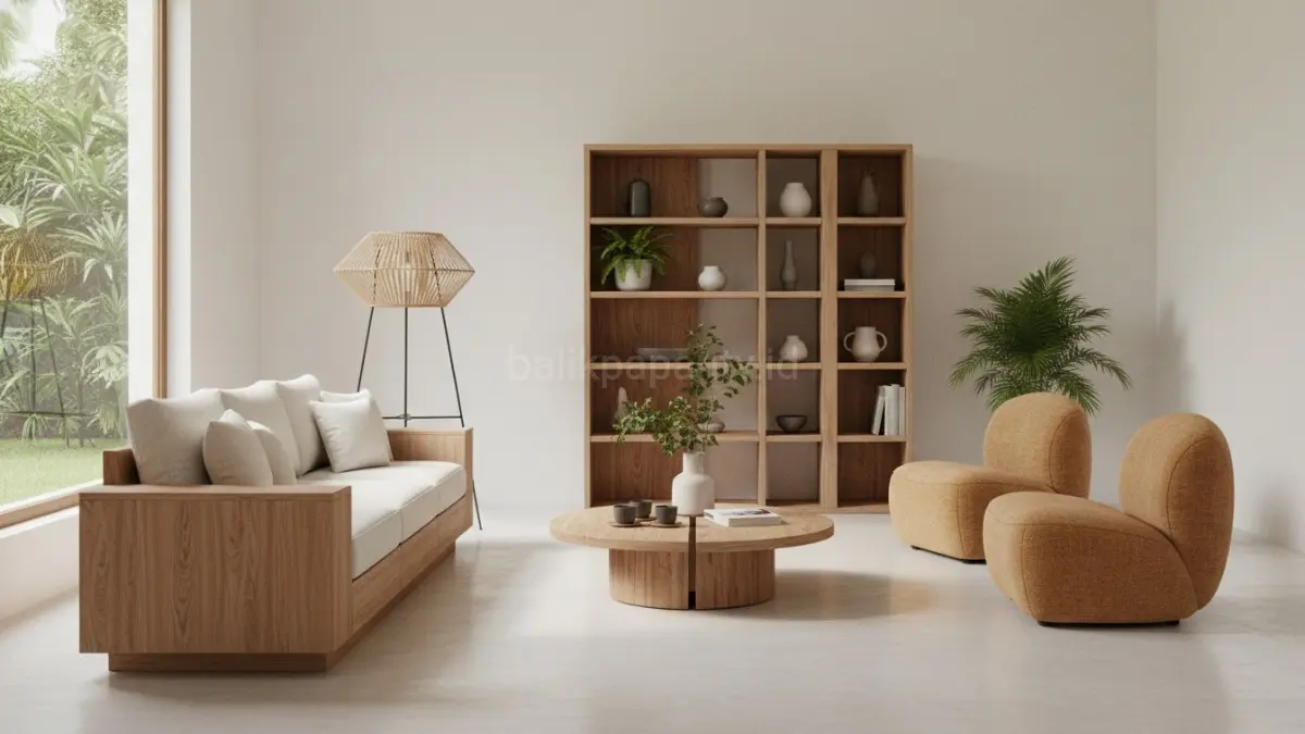 Milan Design Week menampilkan furnitur artistik multifungsi dengan sentuhan personal yang memperkuat karakter interior modern masa kini.(BTV/AI) 