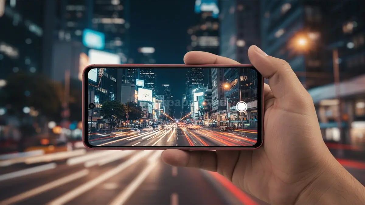 Motorola G86 Power digunakan merekam video malam hari dengan hasil minim noise dan visual tajam. (BTV/Ai)