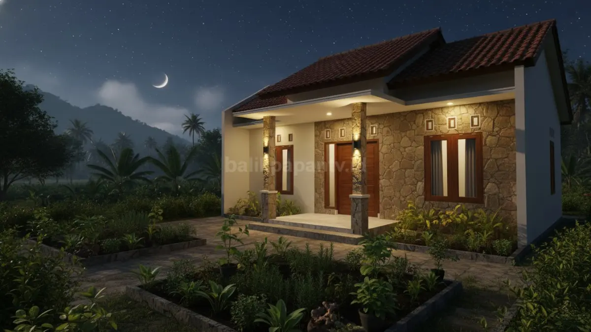 Rak vertikal herbal hemat lahan memperindah teras samping rumah kecil, praktis, awet, sekaligus mudah dirawat.