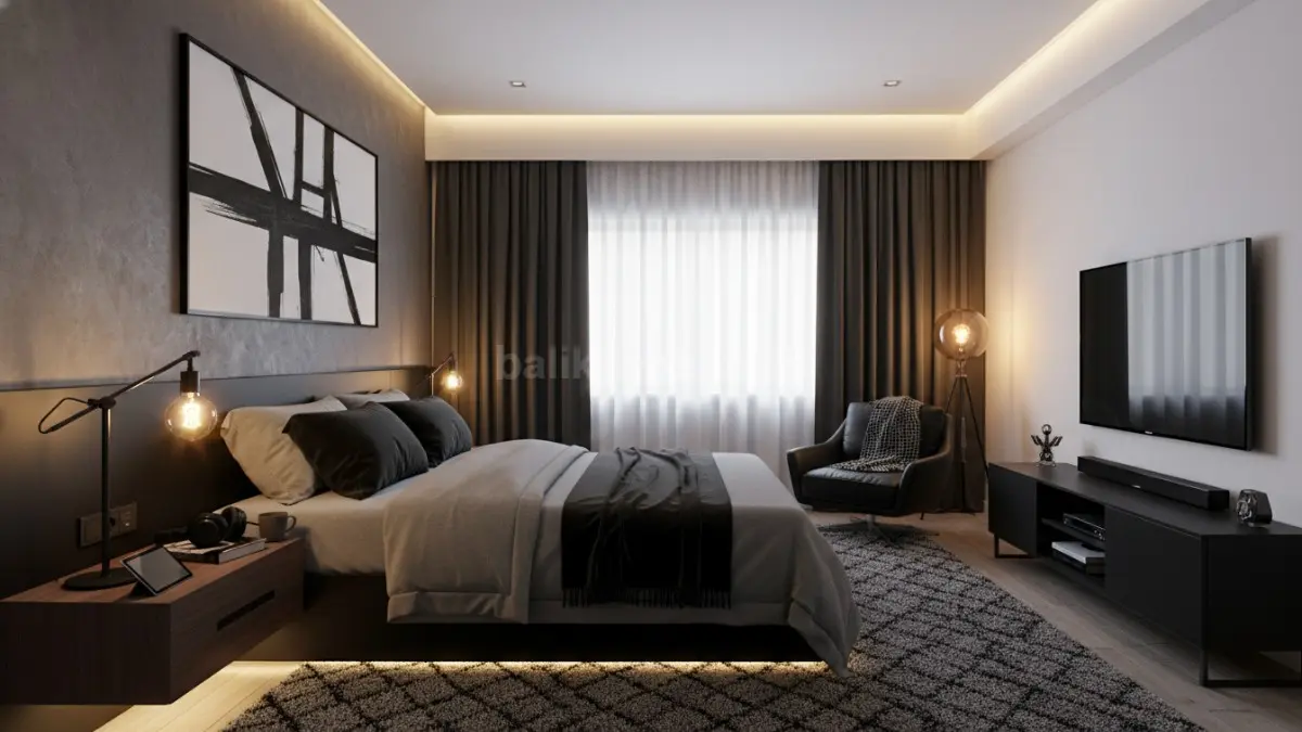 Lampu warm white membuat kamar terasa hangat, nyaman, dan lebih ramah mata saat digunakan malam hari.