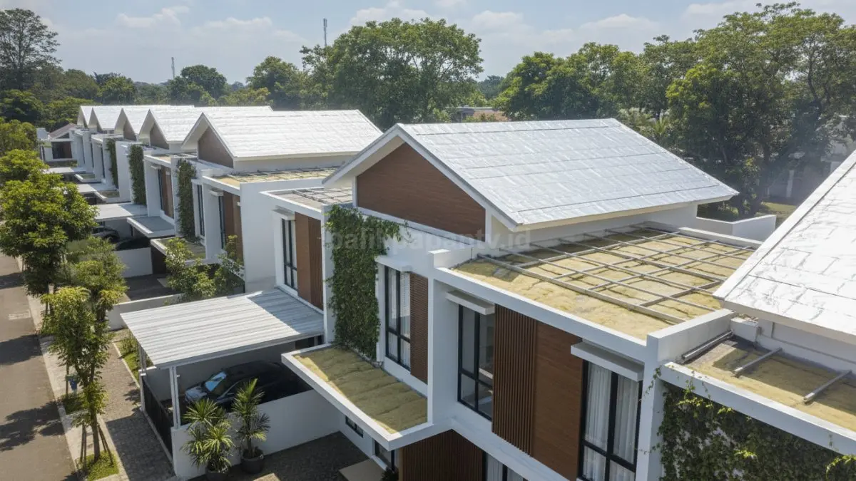 Atap dengan peredam panas membantu menjaga suhu rumah tetap lebih sejuk dan nyaman sepanjang hari. (BTV/Ai)
