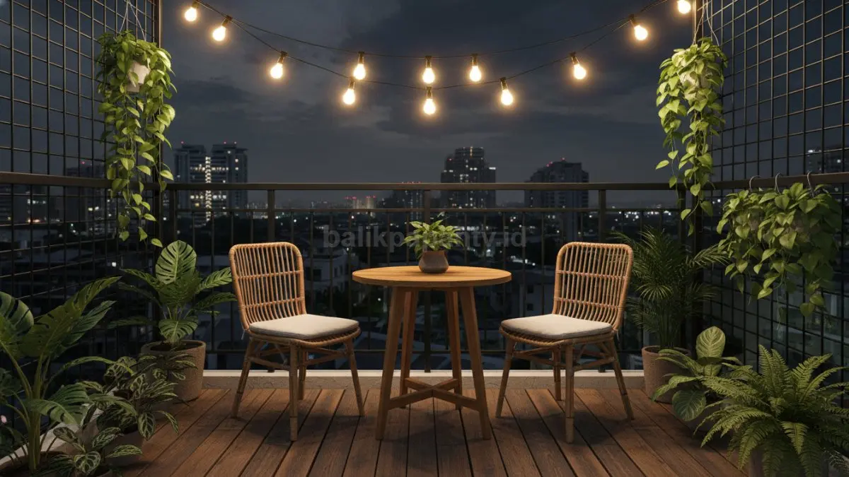Balkon Ala Kafe Outdoor Minimalis (BTV/Ai)