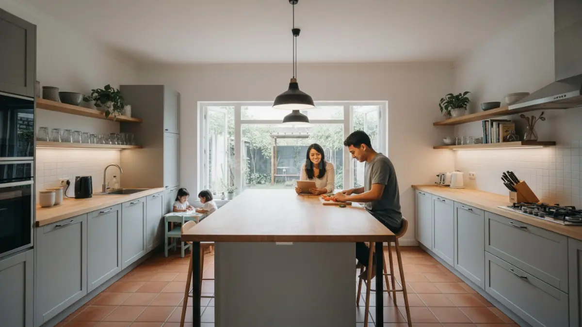 Dapur multifungsi modern membuat rumah terasa praktis, nyaman, dan lebih relevan dengan gaya hidup masa kini. (BTV/AI)