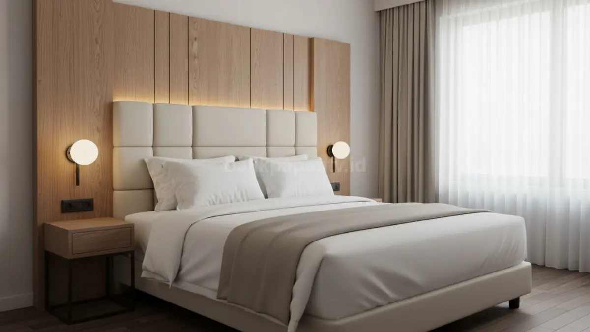 Headboard minimalis yang bikin visual kamar naik kelas (BTV/Ai)