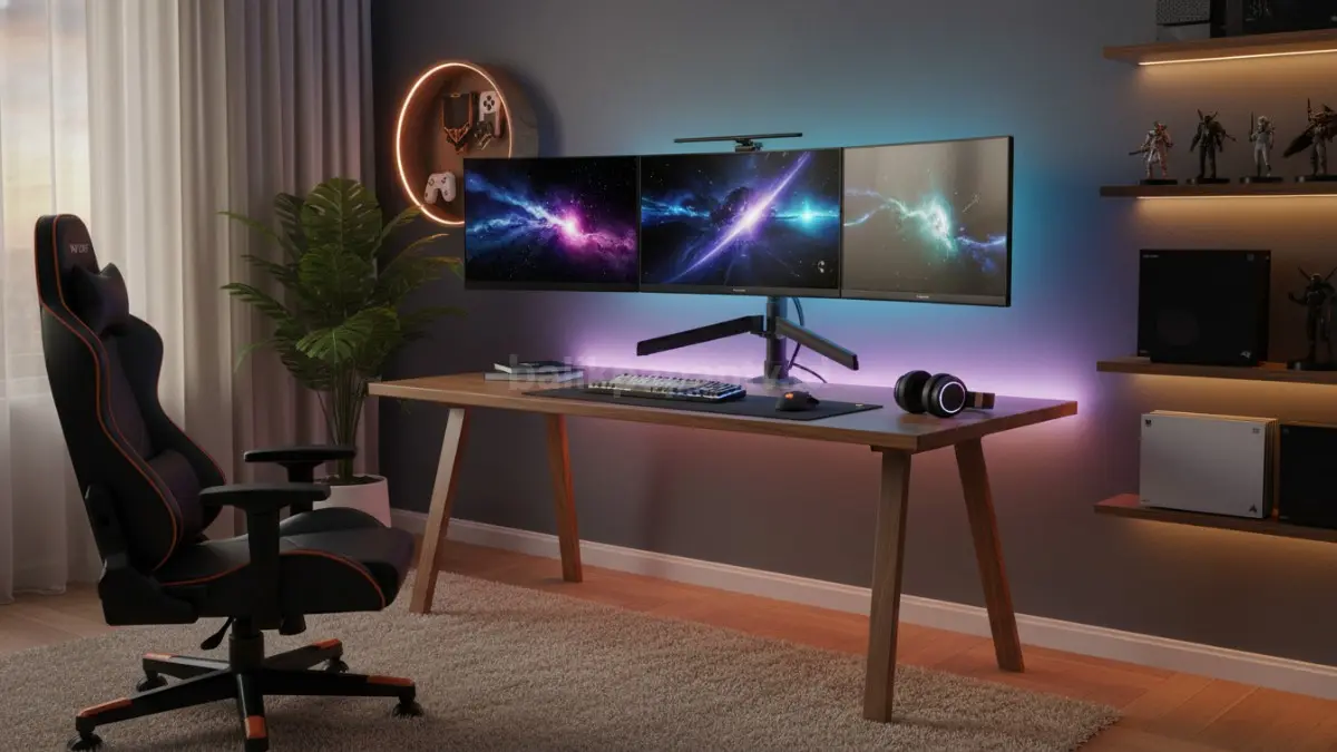 Hidden LED di Belakang Meja Gaming (BTV/Ai)