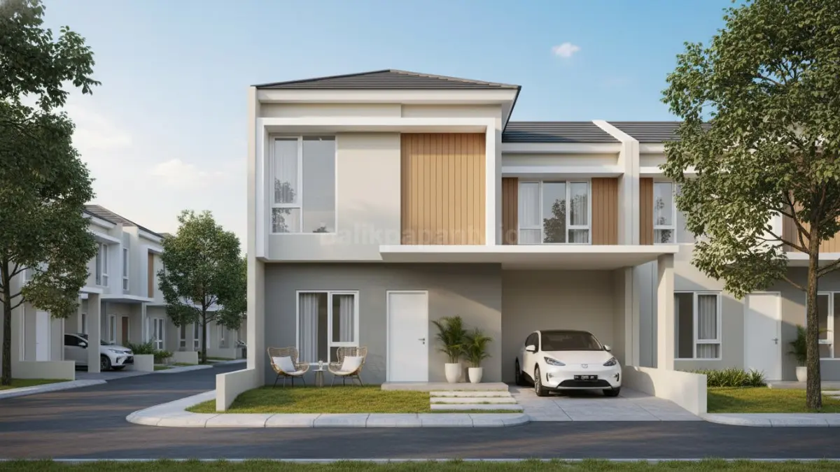 Interior rumah minimalis modern dengan warna netral, pencahayaan alami, dan furnitur sederhana yang rapi.. (BTV/Ai)