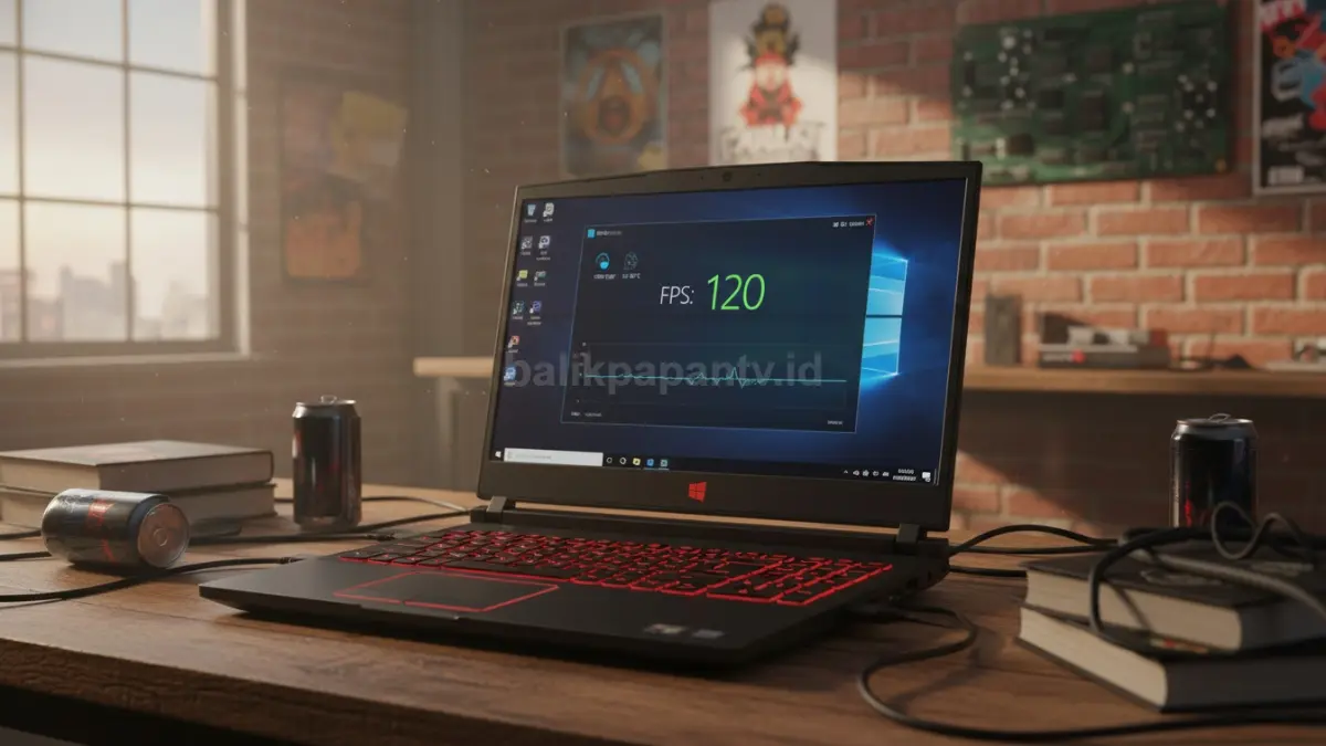 Laptop gaming lawas diuji memakai Windows Atlas dengan tampilan performa FPS dan suhu yang lebih stabil (BTV/Ai)