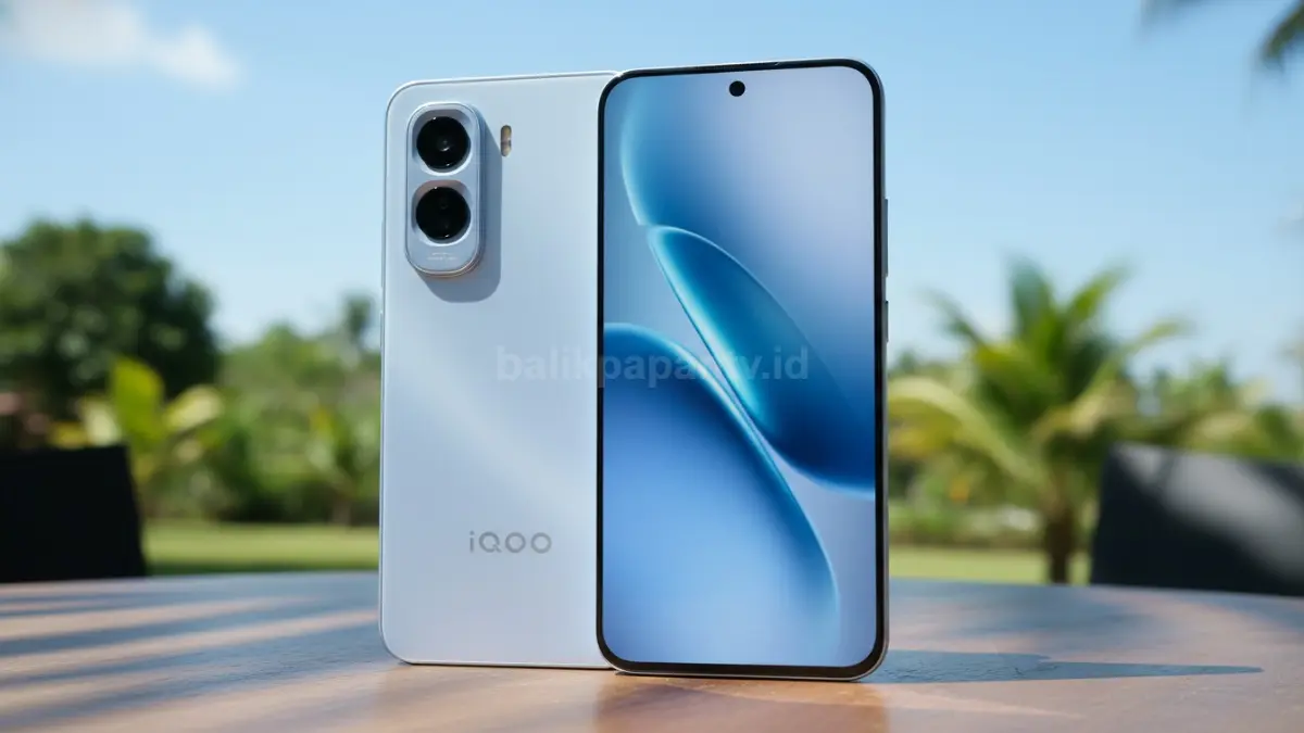 Layar AMOLED 144Hz iQOO Z11 5G tetap terang saat digunakan di bawah terik matahari siang. (BTV/Ai)