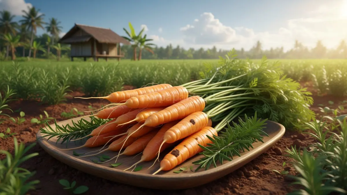 Rosemary membantu melindungi wortel dari serangga sekaligus cocok ditanam di kebun rumah yang panas. (BTV/AI)