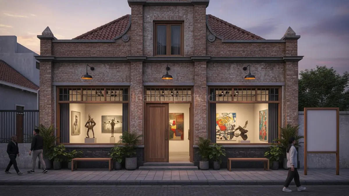 Rumah tua kini banyak dialihfungsikan menjadi galeri seni dan ruang komunitas kreatif yang lebih intim.(BTV/AI) 