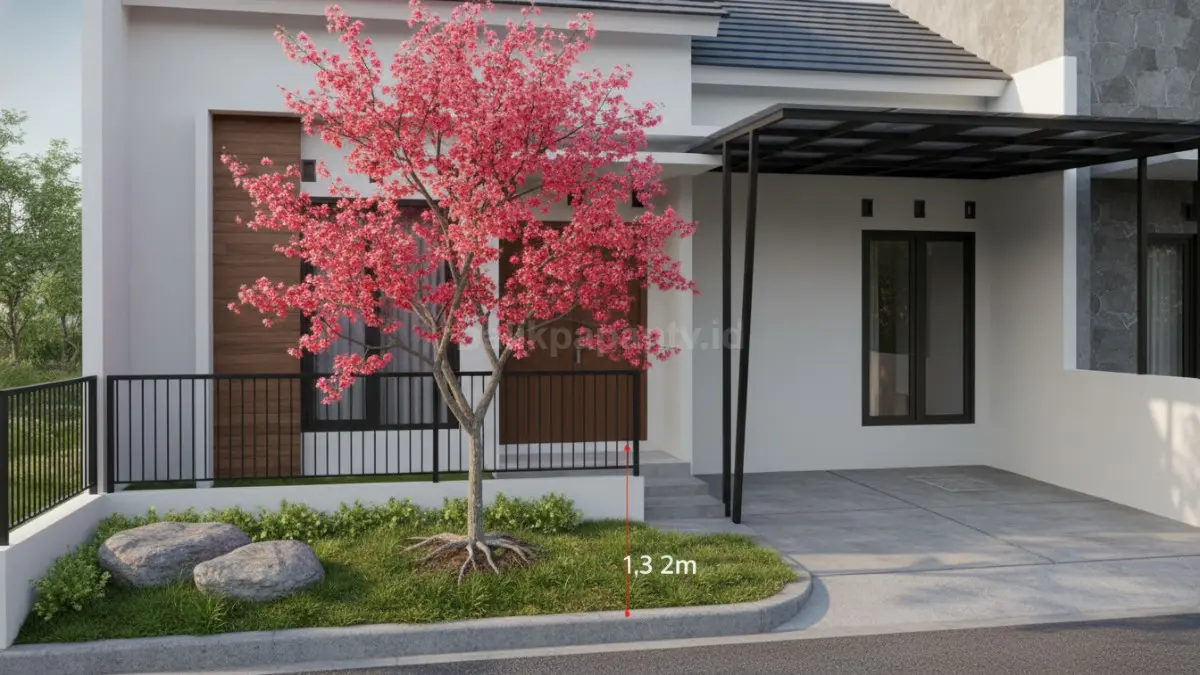 Tabebuya mini mempercantik halaman rumah dengan bunga tropis mirip sakura cocok untuk lahan sempit indah
