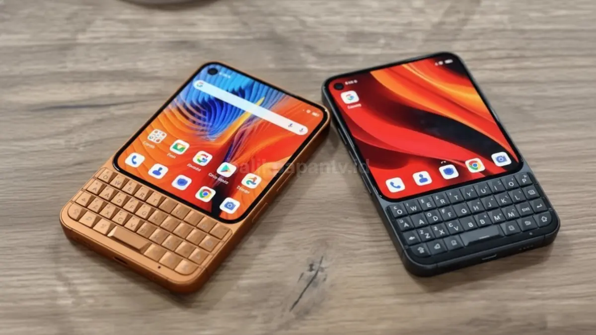 Unihertz Titan 2 Elite dengan keyboard QWERTY fisik dan desain compact modern untuk pengguna produktif (BTV/Ai)