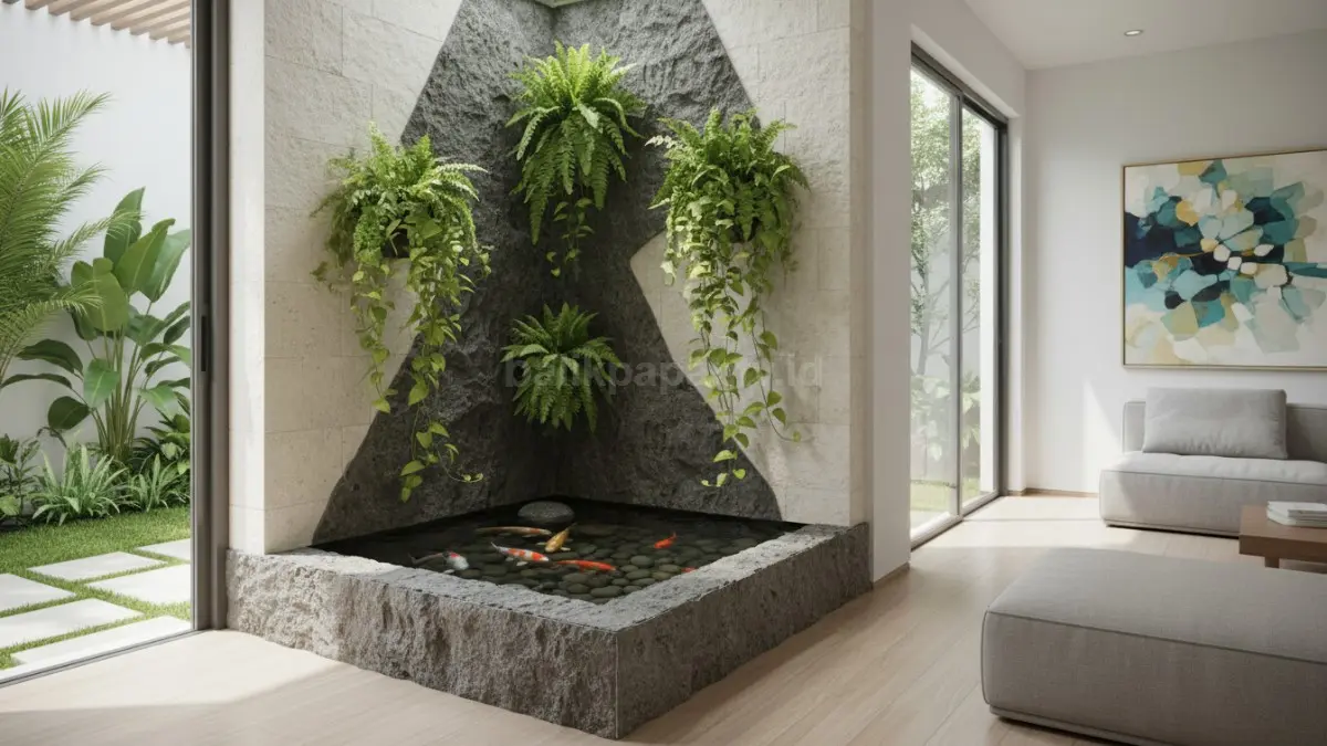 Bikin Kolam Ikan Hias Indoor 1x1 Meter, 6 Inspirasi Kolam Sudut Rumah yang Menenangkan dan Estetik