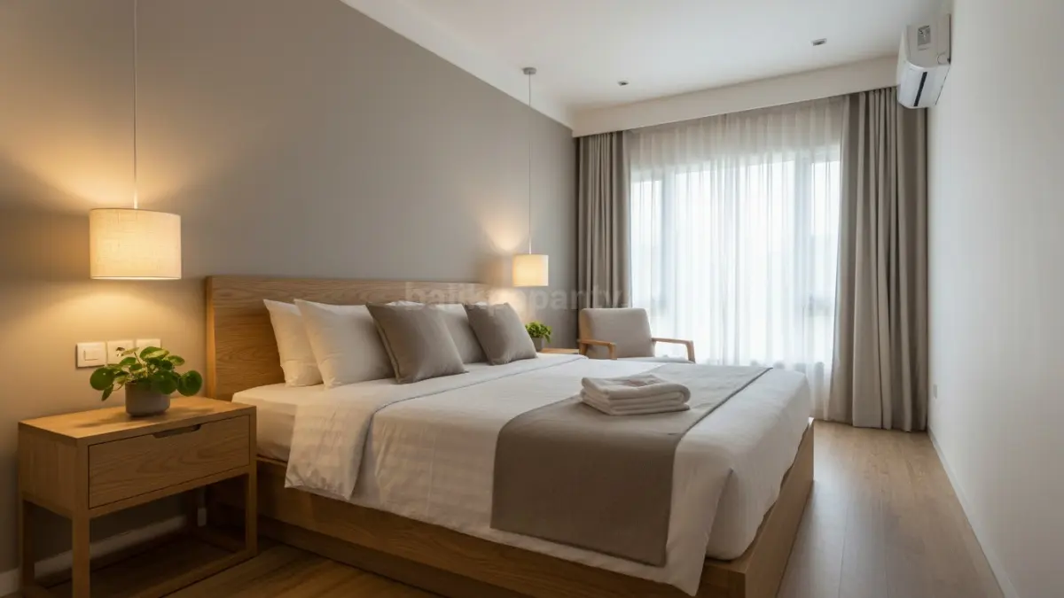 Kamar tidur bernuansa relaks menghadirkan suasana tenang dan nyaman untuk mendukung kualitas istirahat yang lebih baik. (BTV/Ai)