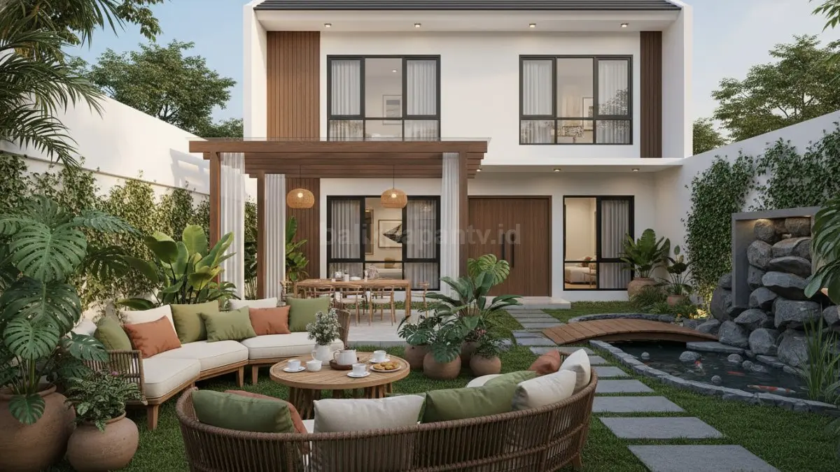 Taman multifungsi menjadi area santai outdoor yang nyaman untuk berkumpul, bersantai, dan menikmati suasana hijau. (BTV/Ai)