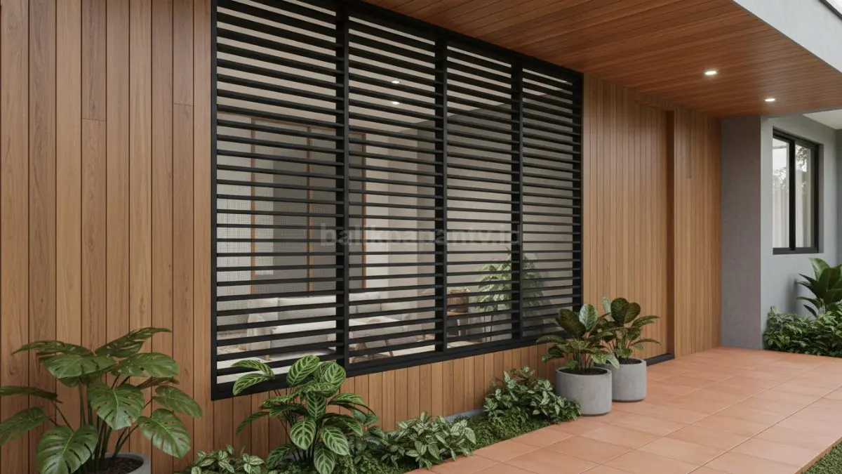 Area ventilasi rumah yang membantu menjaga kelembapan dinding tetap stabil dan terawat.
