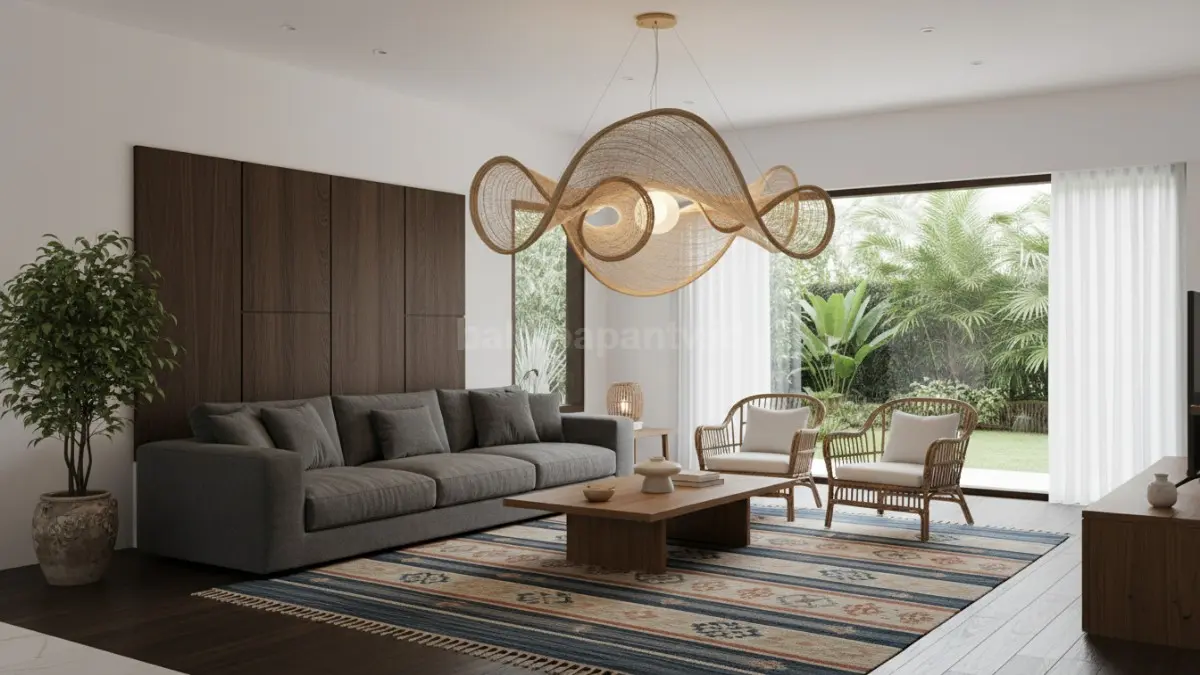  Lampu Pendant Organik Berbentuk Sculptural (BTV/Ai)