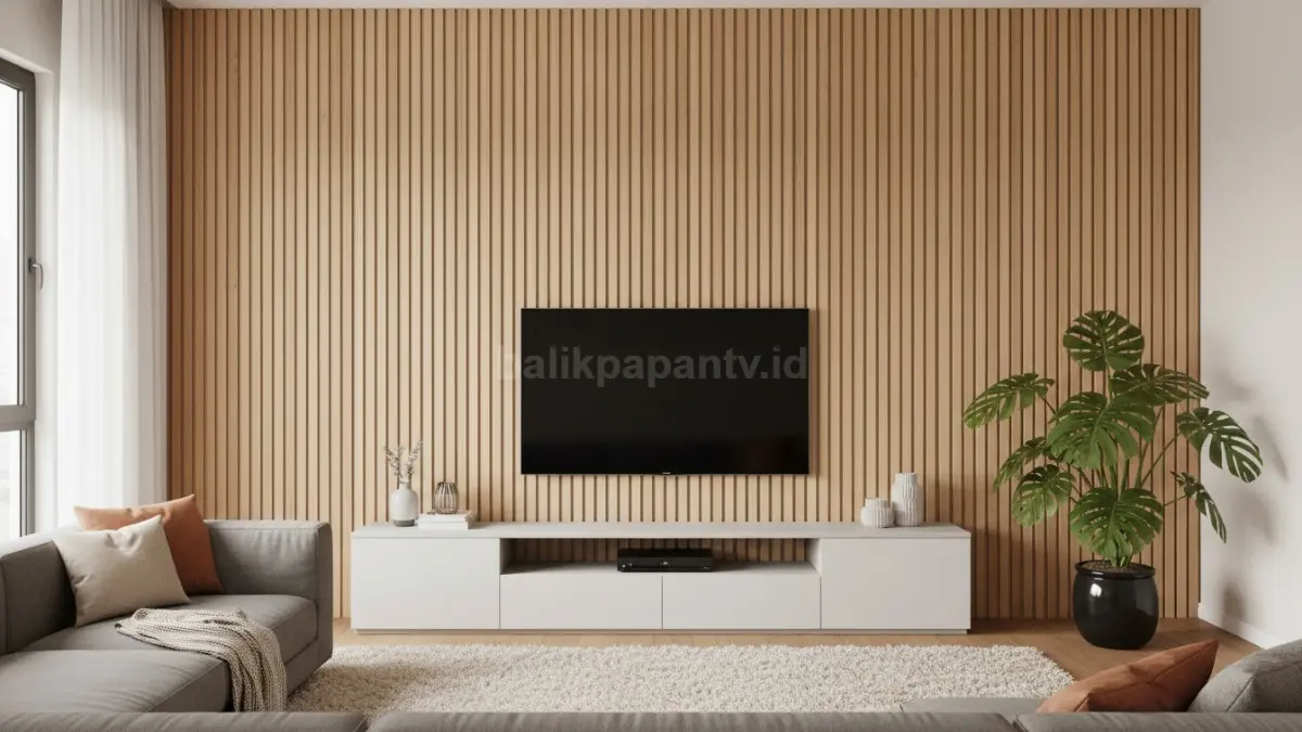 Panel Kayu Slat Vertikal (BTV/Ai)