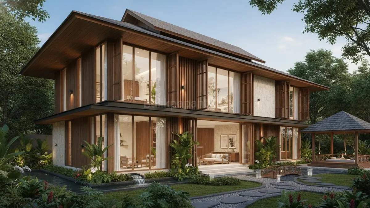 Tren wellness architecture 2026 menggabungkan neuroarsitektur, pencahayaan biologis, dan desain ruang yang mendukung kesehatan emosional manusia.(BTV/AI) 