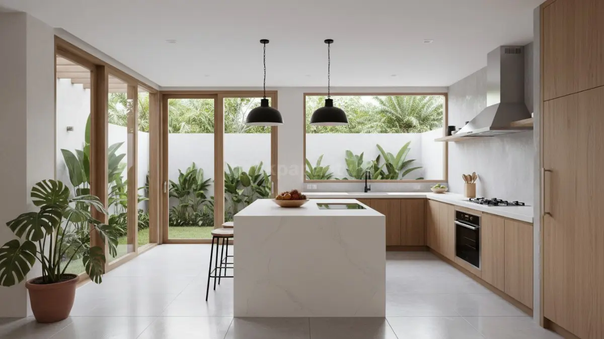 Dapur terbuka menghadirkan konsep memasak yang lebih interaktif, efisien, dan terintegrasi dengan ruang utama rumah. (BTV/Ai)