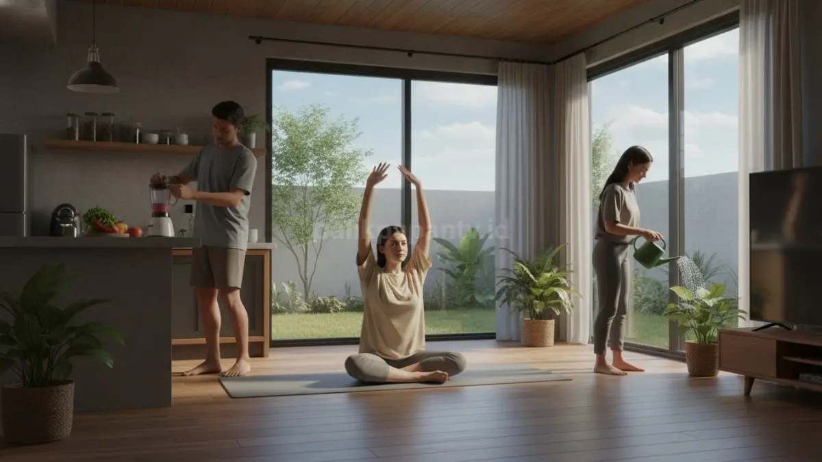 Generasi muda menjalani aktivitas wellness sederhana untuk menjaga keseimbangan kesehatan dan rutinitas harian.

