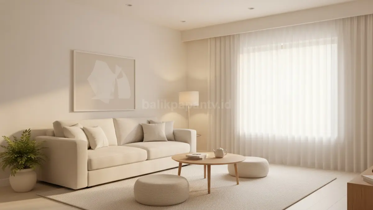 Palet warna krem dan putih hangat (BTV/Ai)