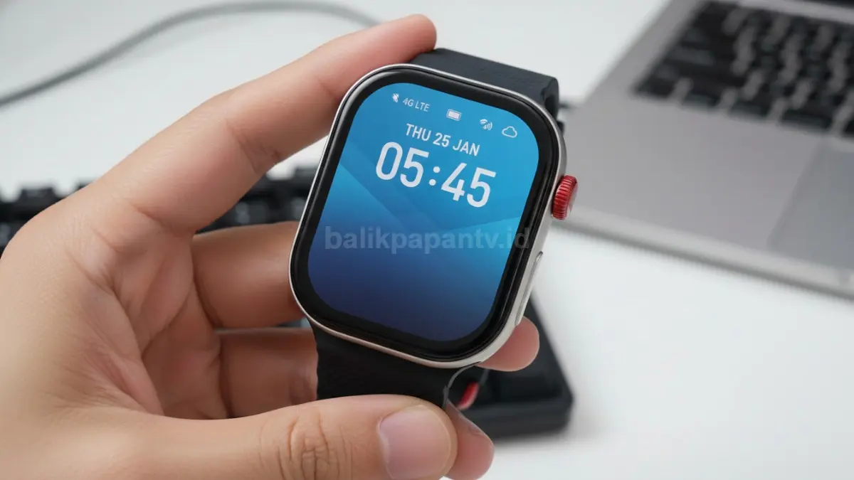 Supercalla 4G Active menampilkan desain tipis dengan layar AMOLED besar dan konektivitas 4G LTE yang dapat digunakan mandiri. (BTV/Ai)
