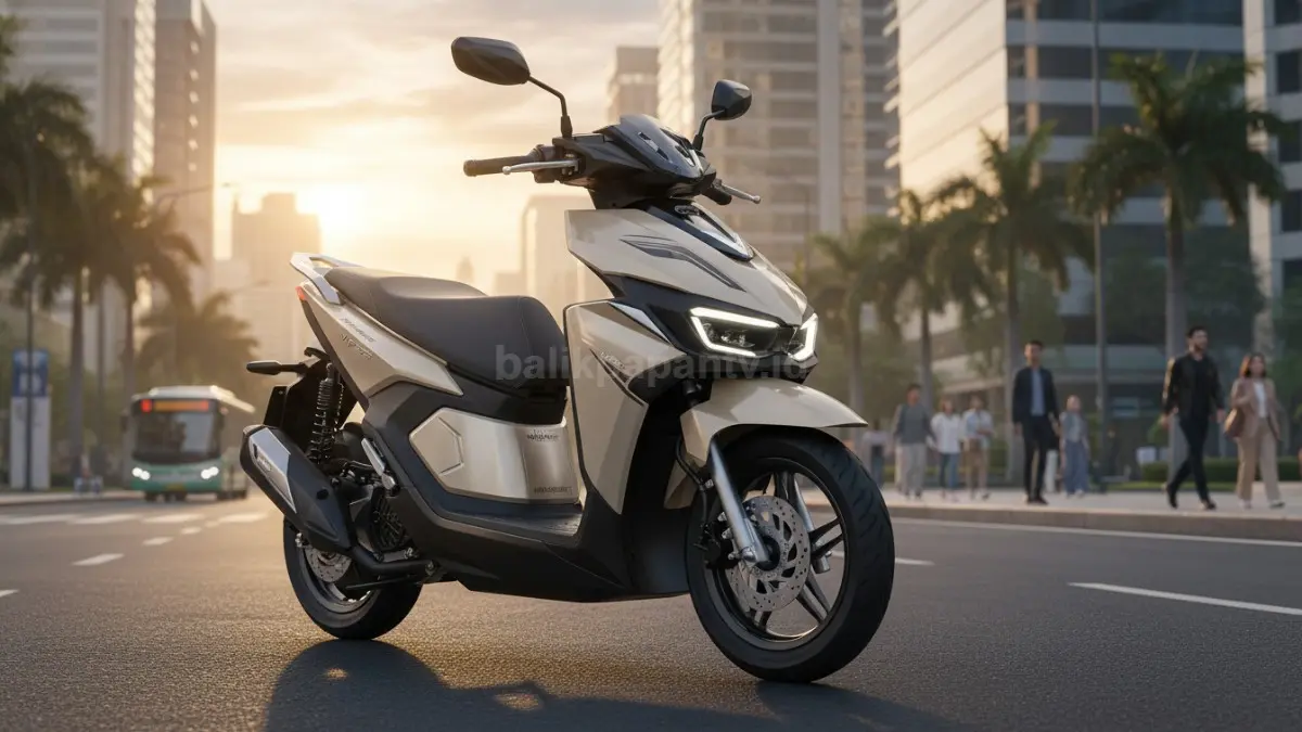 VinFast Viper 2026 motor listrik dengan dual battery LFP dan fitur pintar untuk mobilitas harian. (BTV/Ai)