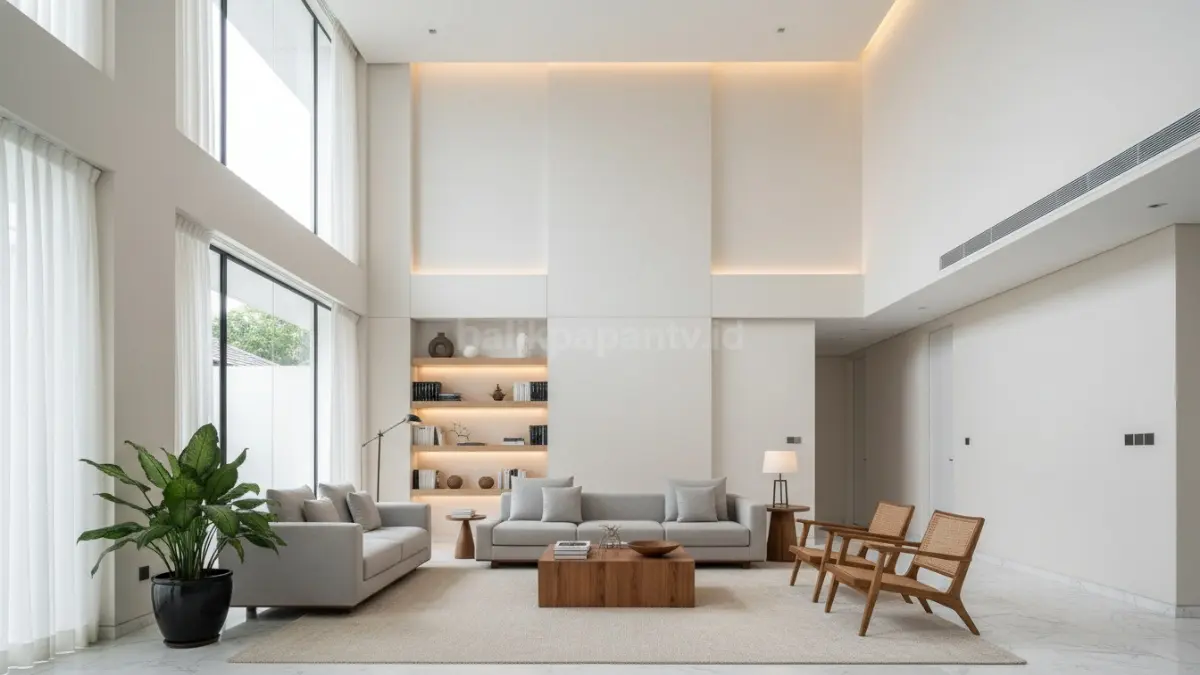 Desain yang mengutamakan proporsi dan pencahayaan menghadirkan kesan mewah yang sederhana dan elegan. (BTV/Ai)